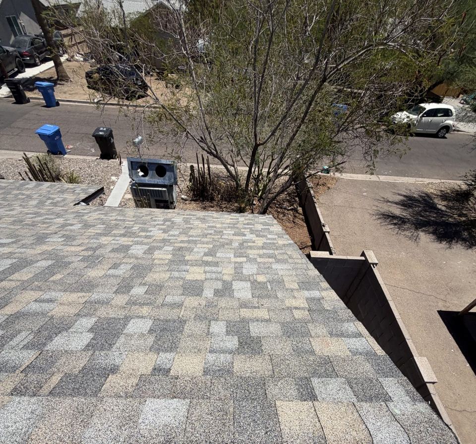 New shingle roof in the East Valley, Platinum job